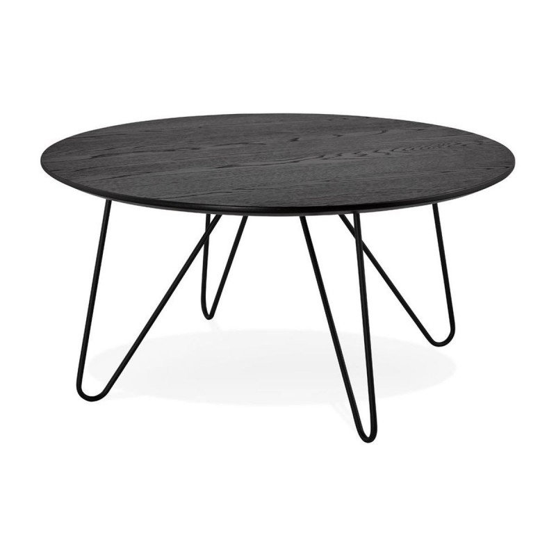 Table Basse Ronde Runda Noir  CT00480BL