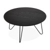 Table Basse Ronde Runda Noir  CT00480BL