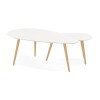 Table Basse Scandinave Gosmi Blanc  CT00430WH