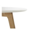 Table Basse Scandinave Ronde Kingston Blanc  CT00400WH