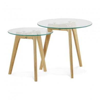 Table Basse Gigogne Ronde Iggy Transparent KO_CT00370CL CT00370CL Table Basse Gigogne Ronde Iggy Transparent CT00370CL