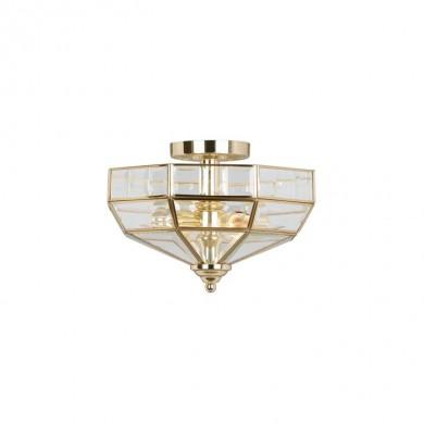 Plafonnier Old Park 2x60W Laiton poli ELSTEAD LIGHTING oppb