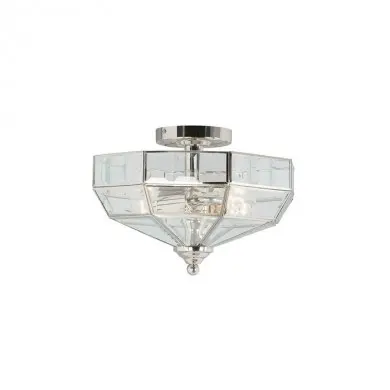 Plafonnier Old Park 2x60W Nickel Poli ELSTEAD LIGHTING oppn