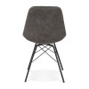 Chaise Cleor Gris foncé Noir  CH03930DGBL