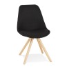 Chaise Brasa Noir Naturel  CH03510BLNA