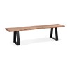 Banc Mori Bench Naturel Noir L178  CH03480NABL