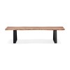 Banc Mori Bench Naturel Noir L178  CH03480NABL