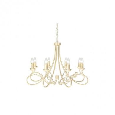 Lustre Olivia 8x60W Blanc doré ELSTEAD LIGHTING ov8ivgld