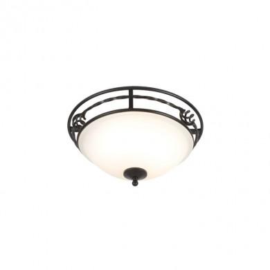 Plafonnier Pembroke 2x100W Noir Doré ELSTEAD LIGHTING pbfablk