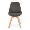 Chaise Some Gris foncé Naturel  CH03310DGNA