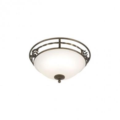 Plafonnier Pembroke 2x60W Noir Doré ELSTEAD LIGHTING pbfablkgld