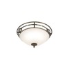 Plafonnier Pembroke 2x60W Noir Doré ELSTEAD LIGHTING pbfablkgld