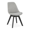 Chaise Comfy Gris Noir  CH02810GRBL