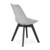 Chaise Blane Gris Noir  CH02800GRBL