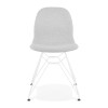 Chaise Pika Gris clair Blanc  CH02650LGWH