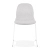 Chaise Silento Gris clair Blanc  CH02620LGWH