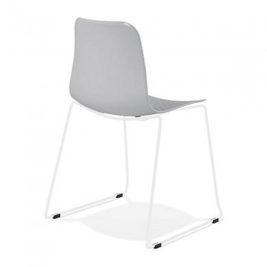 Chaise Bee Gris Blanc  CH02450GRWH