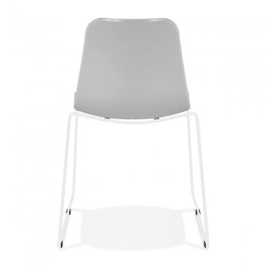 Chaise Bee Gris Blanc  CH02450GRWH