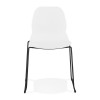 Chaise Claudi Blanc Noir  CH02420WHBL