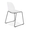 Chaise Claudi Blanc Noir  CH02420WHBL