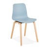 Chaise Monark Bleu Naturel  CH02260BUNA