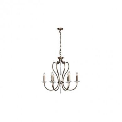 Lustre Pimlico 6x60W Bronze foncé ELSTEAD LIGHTING pm6db