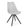 Chaise Momo Gris Noir  CH01900GRBL