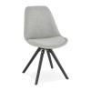 Chaise Brasa Gris Noir  CH01860GRBL