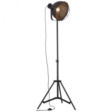 Lampadaire Cinéma JESPER 1x60W E27 Noir BRILLIANT 23759/06