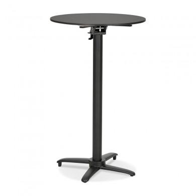 Table Haute Taiyo Noir Rond  BT01180BLBL