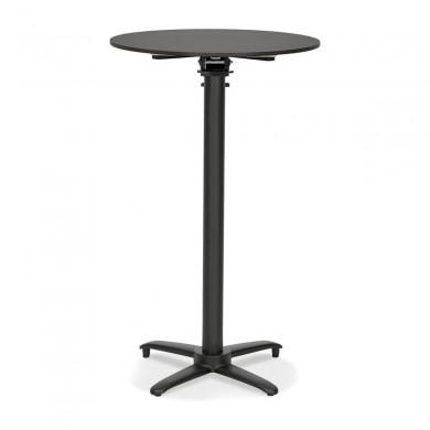 Table Haute Taiyo Noir Rond  BT01180BLBL