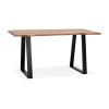 Table Haute Rectangulaire Mori Bar Table Naturel Noir L200  BT00980NABL