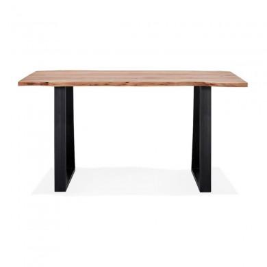 Table Haute Rectangulaire Mori Bar Table Naturel Noir L200  BT00980NABL