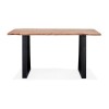 Table Haute Rectangulaire Mori Bar Table Naturel Noir L200  BT00980NABL