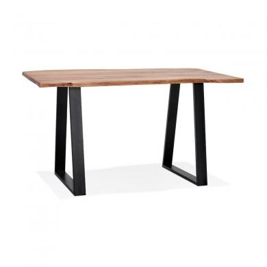 Table Haute Rectangulaire Mori Bar Table Naturel Noir L160  BT00970NABL