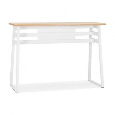 Table Haute Rectangulaire Mayo Naturel Blanc  BT00890NAWH