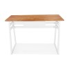 Table Haute Rectangulaire Mayo Marron Blanc  BT00880BRWH
