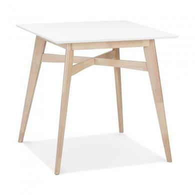 Table Haute Carrée Biju Blanc  BT00560WH