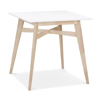 Table Haute Carrée Biju Blanc  BT00560WH