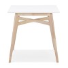 Table Haute Carrée Biju Blanc  BT00560WH