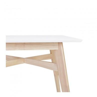 Table Haute Carrée Biju Blanc  BT00560WH
