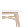 Table Haute Carrée Biju Blanc  BT00560WH
