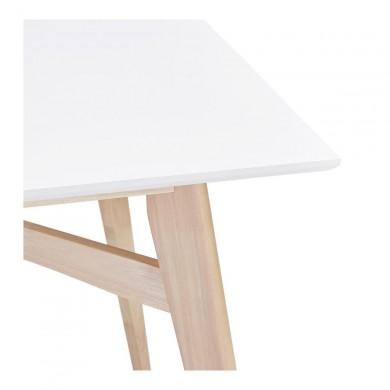 Table Haute Carrée Biju Blanc  BT00560WH