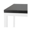 Table Haute Carrée Millie Noir Blanc  BT00420BLWH