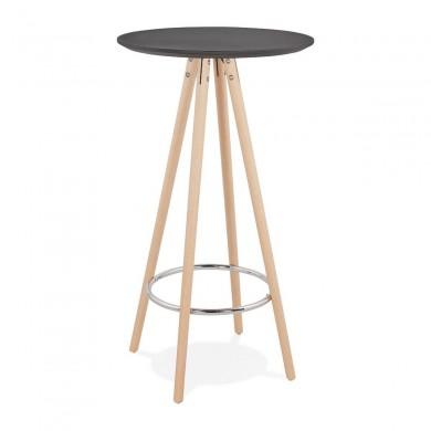 Table Haute Deboo Noir Naturel  BT00350BLNA