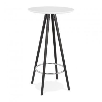 Table Haute Deboo Blanc Noir  BT00330WHBL