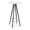 Table Haute Deboo Blanc Noir  BT00330WHBL