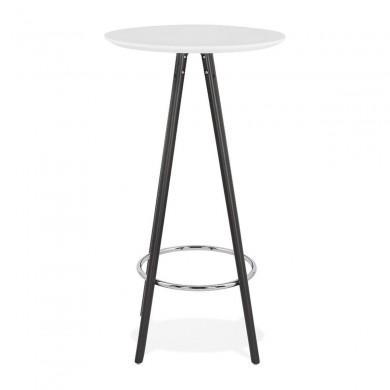 Table Haute Deboo Blanc Noir  BT00330WHBL