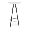 Table Haute Deboo Blanc Noir  BT00330WHBL
