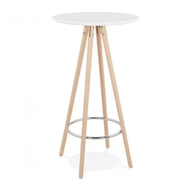 Table Haute Deboo Blanc Naturel  BT00320WHNA